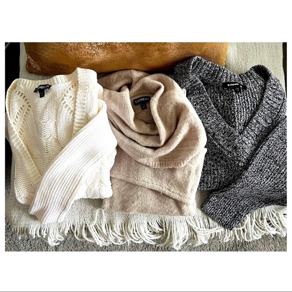 🍃 Express Sweaters | Bundle of 3 | 2 XS, 1 S 🍃